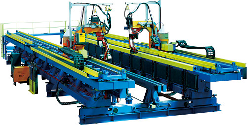 波浪腹板H型鋼焊接生產線